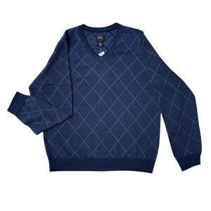 Jos A Bank Traveler Slim Fit Argyle Sweater
